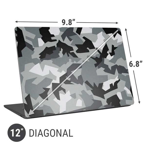 Urban Camouflage Black Universal Laptop 12in (9.8 x 6.8in) Skin